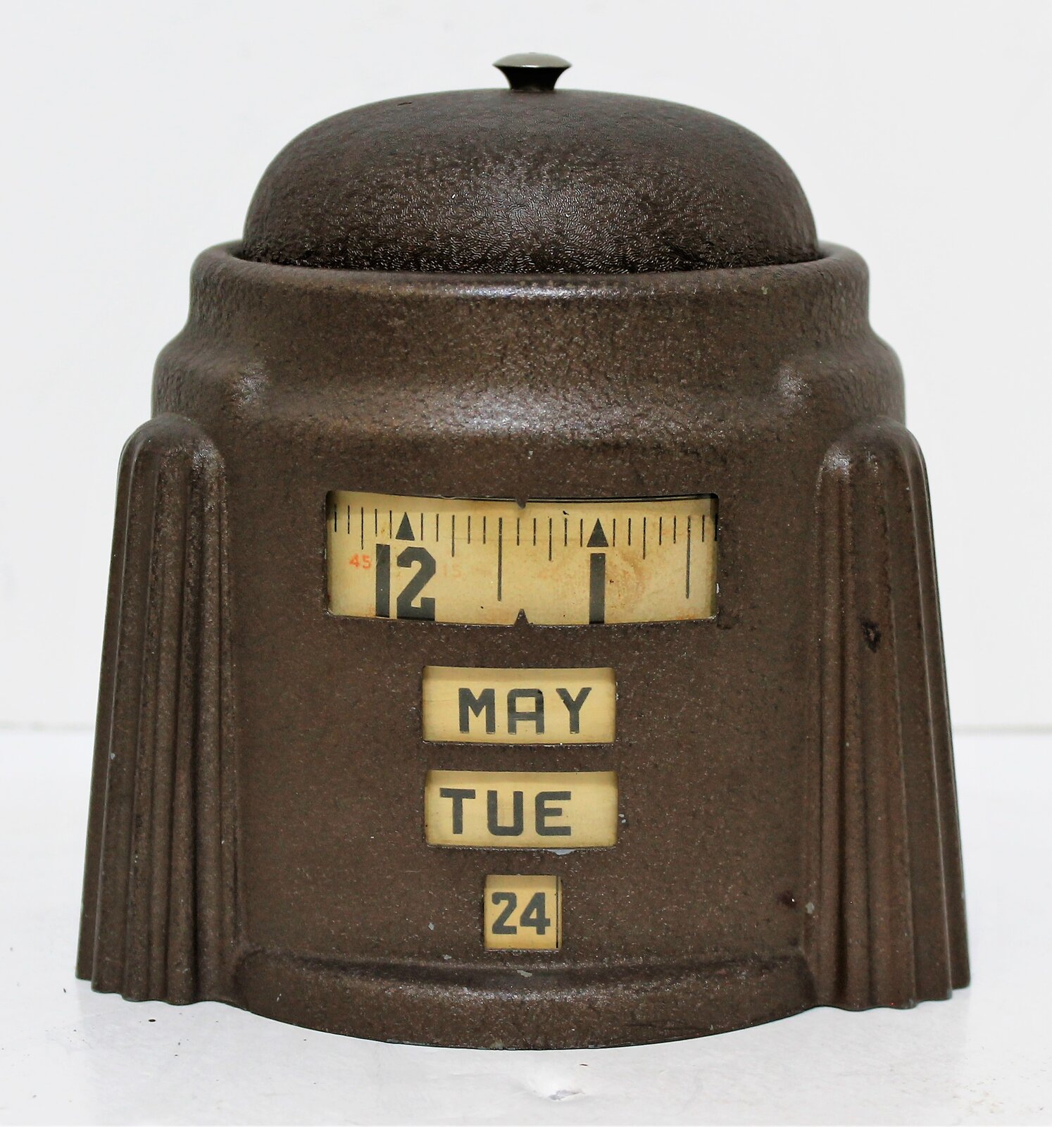 Antique Kal Klok rotary calendar alarm Clock — Antique Clocks Price Guide