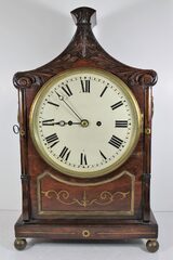Antique English fusee bracket Clock
