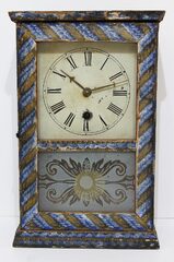 Antique Terry, SB papered cottage Clock