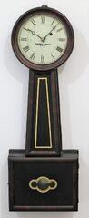Antique unknown Hatch style box banjo Clock