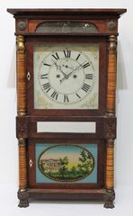 Antique Clarke, Sylvester Salem Bridge shelf Clock