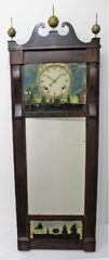 Antique Ives, Joseph New Hampshire mirror Clock
