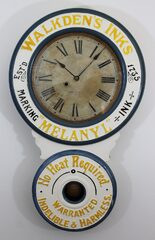 Antique Baird Walkden's Inks advertiser Clock