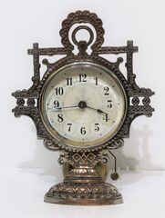 Antique Kroeber metal miniature alarm Clock