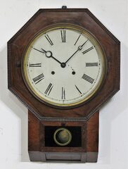 Antique Atkins Octagon Drop XX Clock