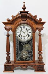 Antique Gilbert Curfew Clock