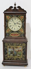 Antique Cline miniature Massachusetts shelf clock Clock