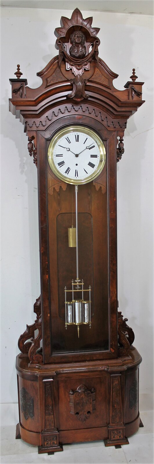 Antique Gilbert Regulator No. 7 standing Clock — Antique Clocks Price Guide