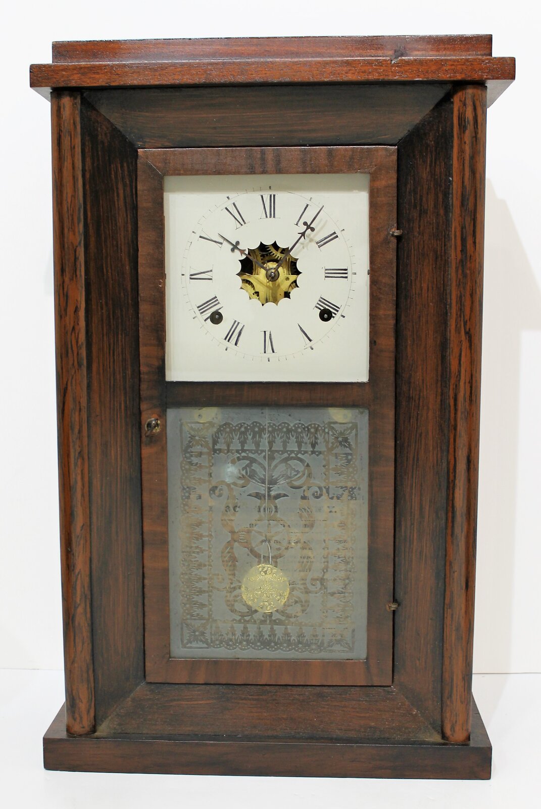 Antique Andrews fusee shelf clock Clock — Antique Clocks Price Guide