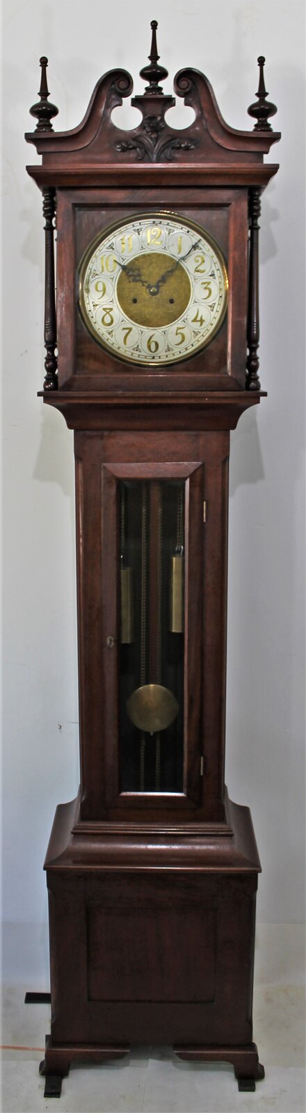 Antique New Haven Wilmington tall case Clock — Antique Clocks Price Guide