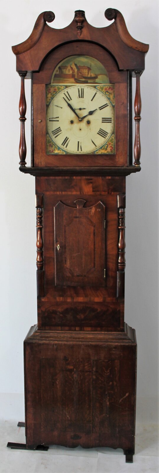 Antique English oak tall case Clock — Antique Clocks Price Guide
