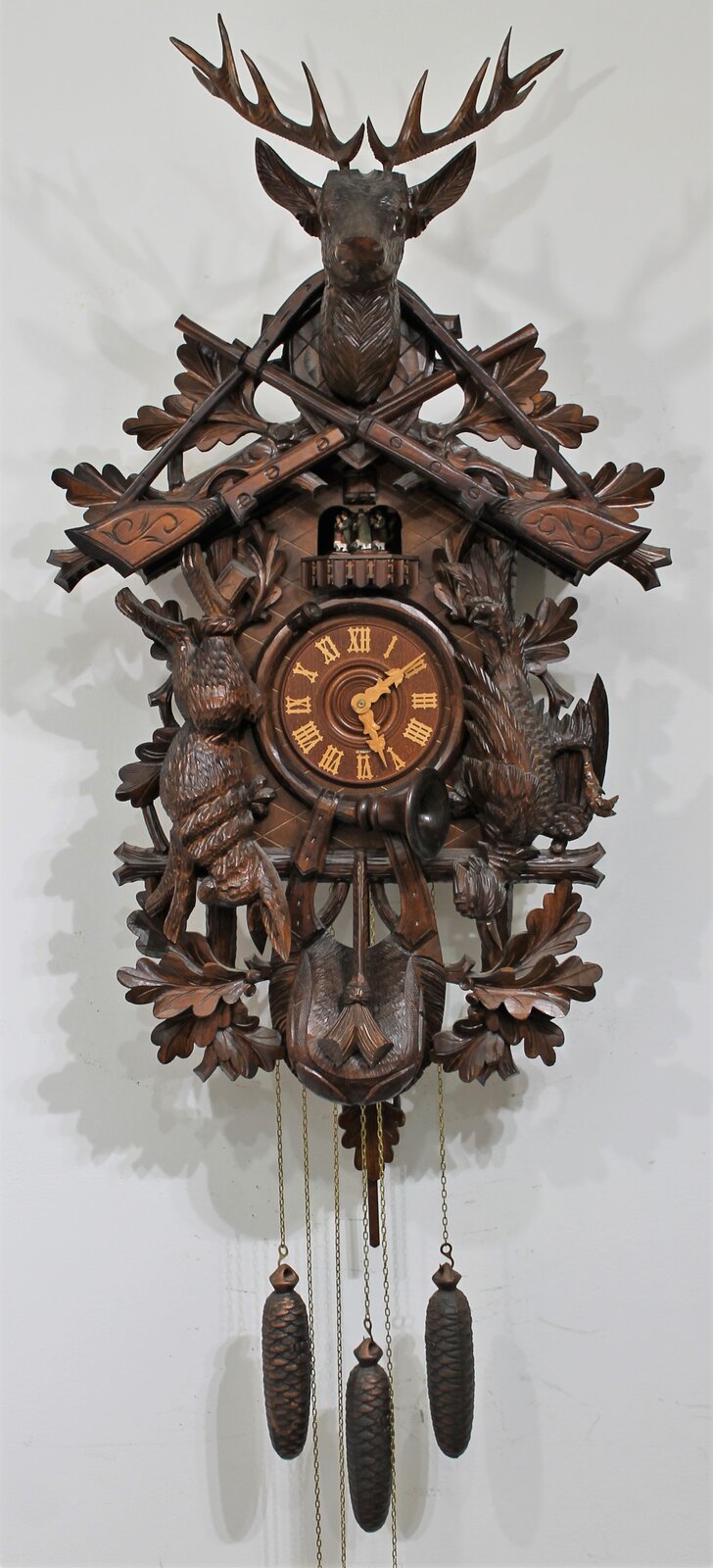 Antique Anton Schneider Sohn Regal Hunter cuckoo modern Clock — Antique Clocks Price Guide