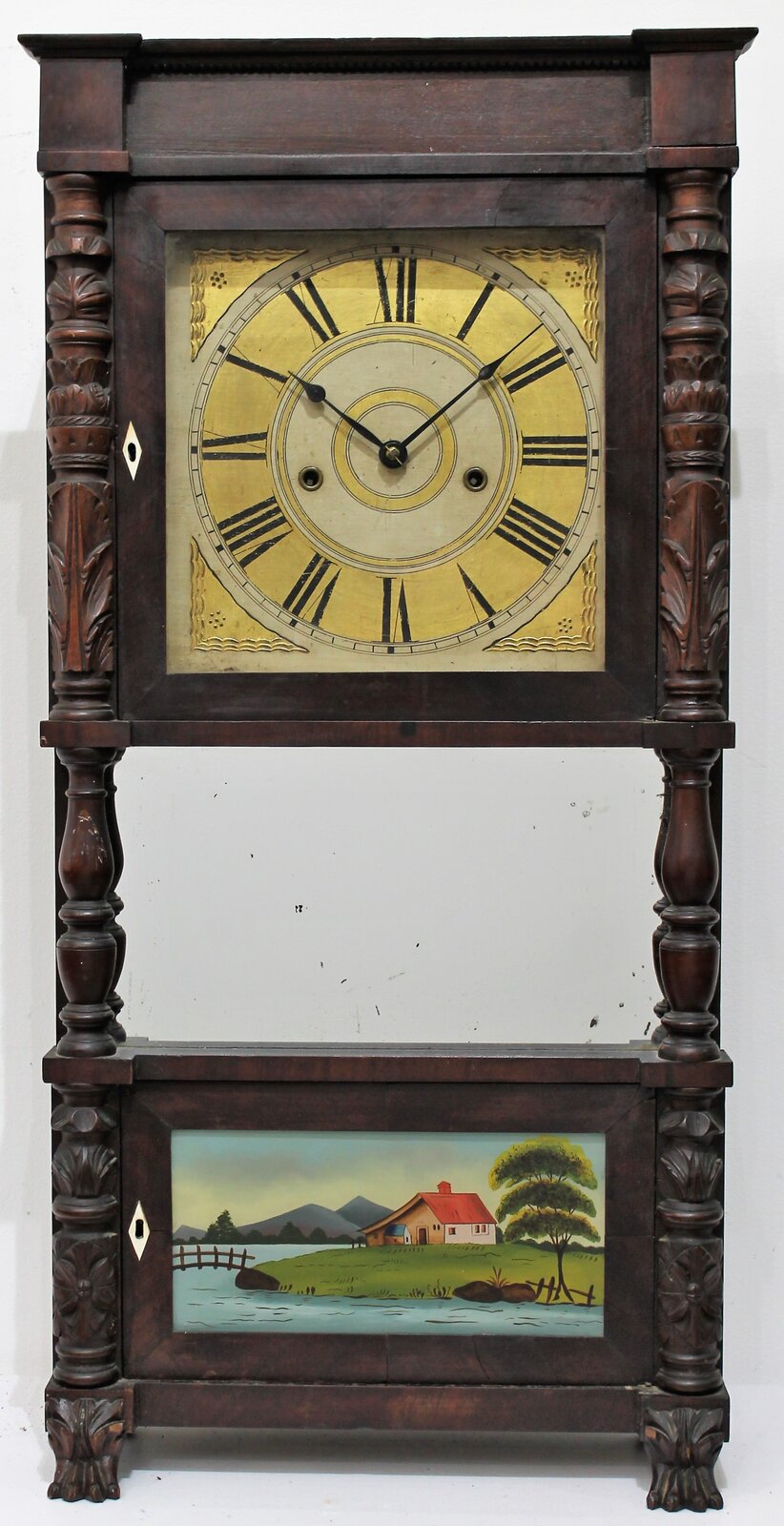 Antique Barnes, Bartholomew triple decker Clock — Antique Clocks Price Guide