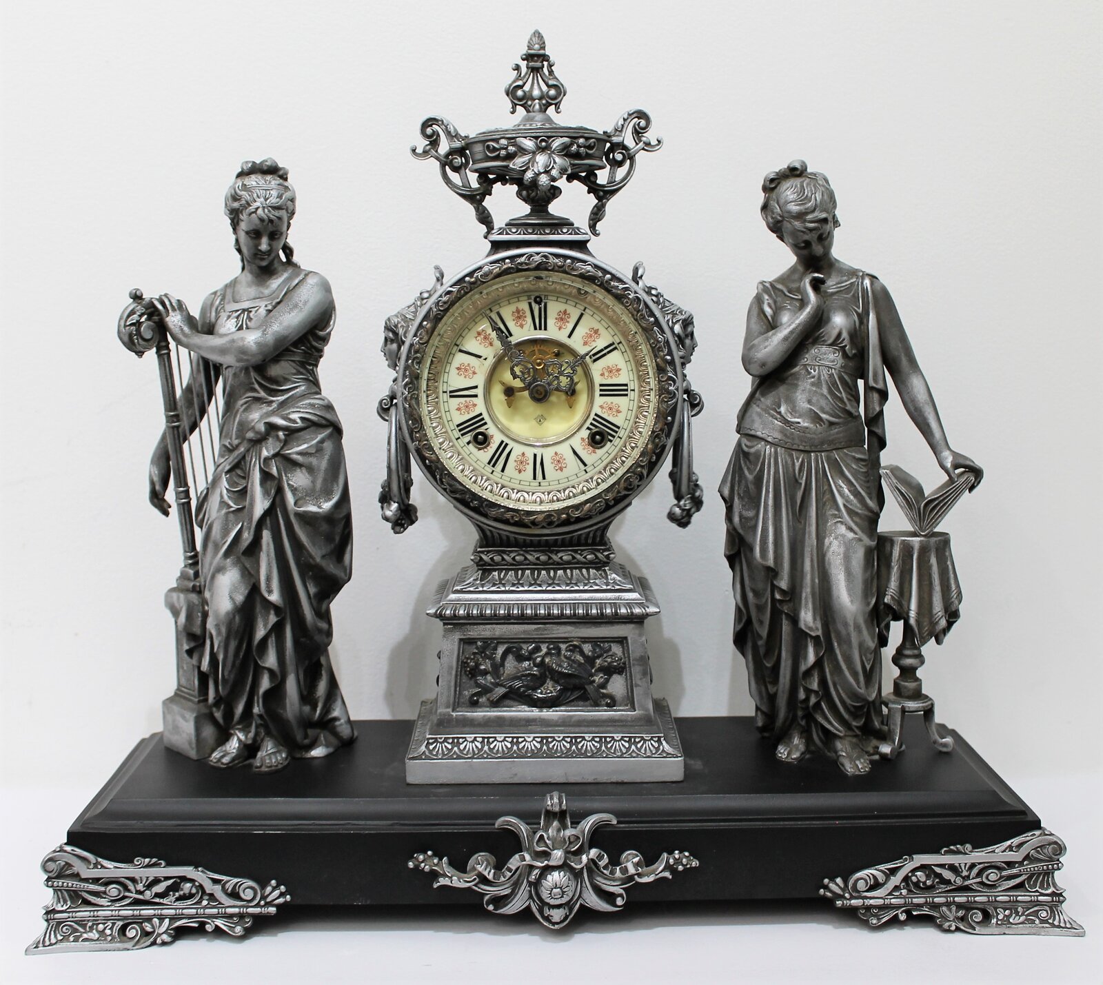 Antique Ansonia Music & Poetry Clock — Antique Clocks Price Guide