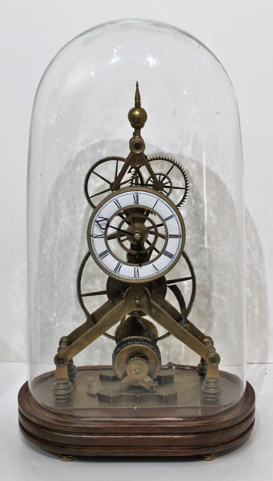 Antique unknown Great Wheel skeleton Clock — Antique Clocks Price Guide