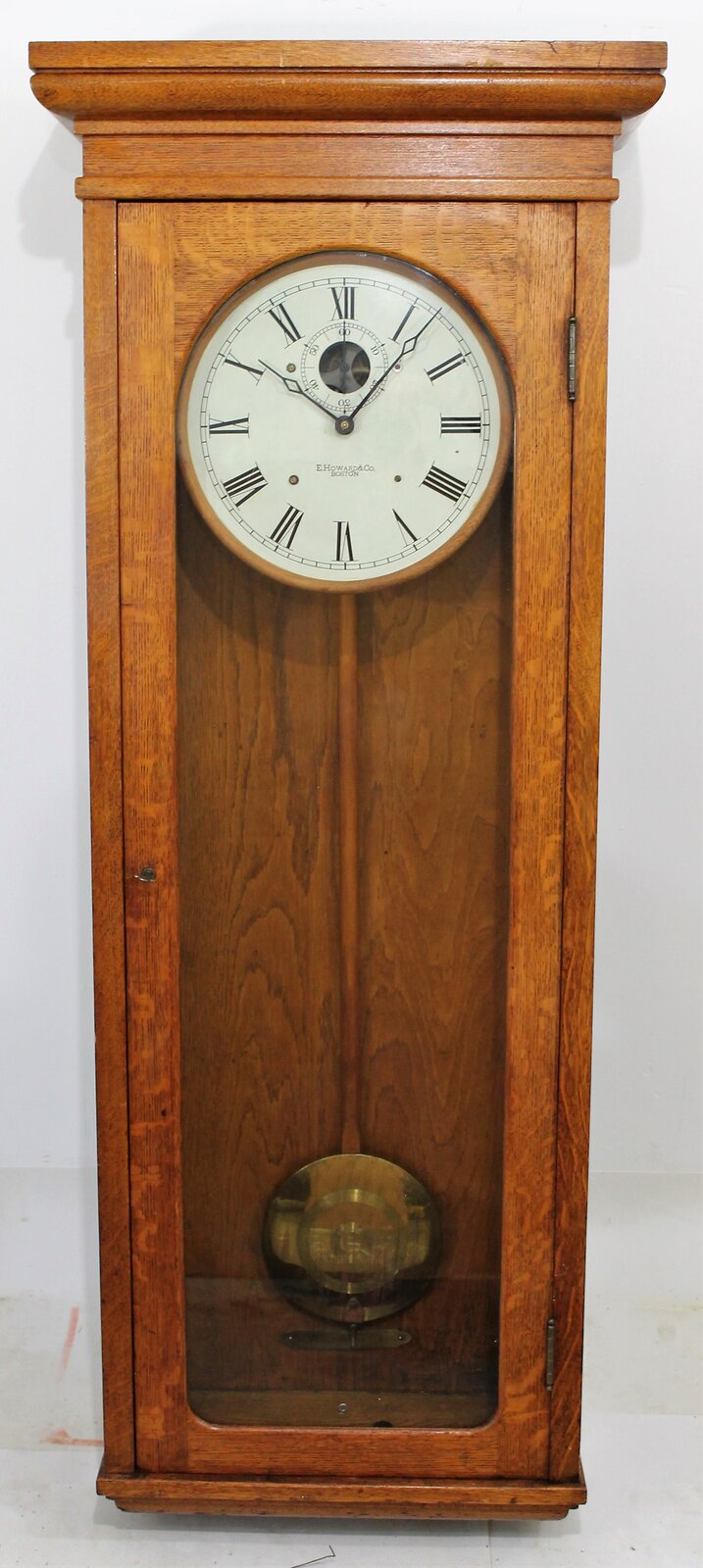 Antique Howard No. 89 Regulator w self-wind mvmt Clock — Antique Clocks Price Guide