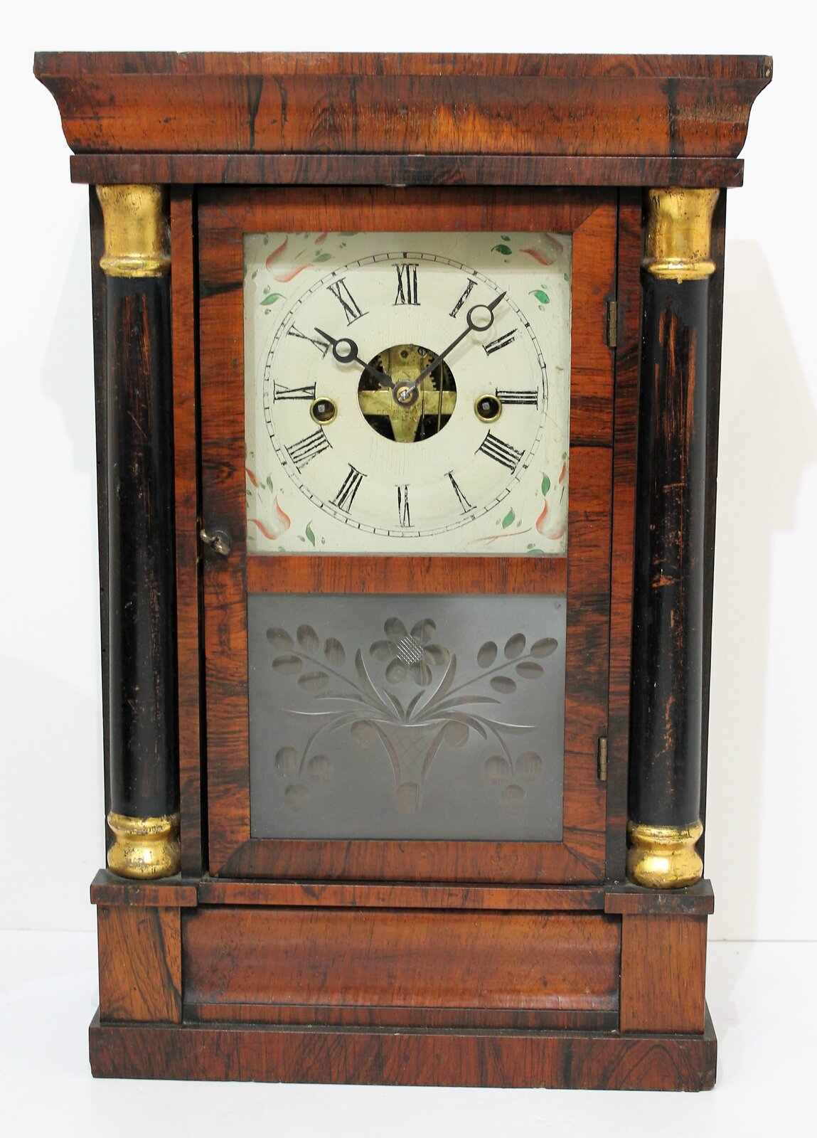 Antique Jerome miniature C&C fusee Clock — Antique Clocks Price Guide