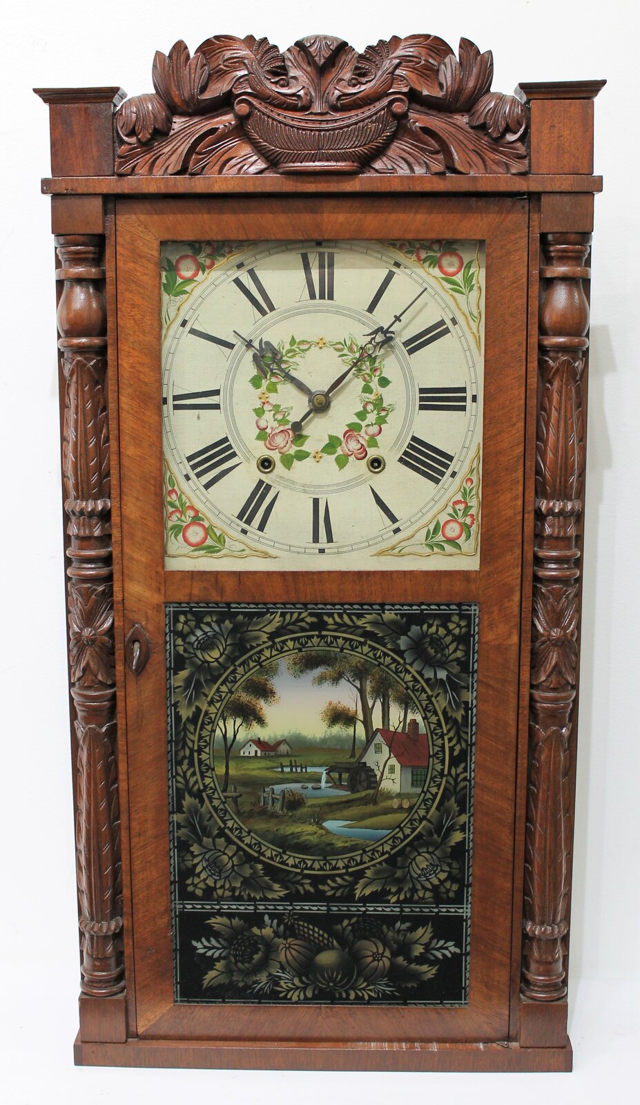 Antique Hotchkiss C&S - carved Clock — Antique Clocks Price Guide