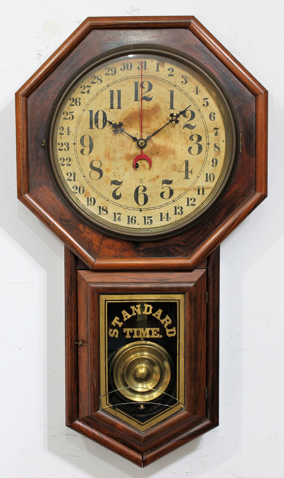 Antique Ingraham Brazil calendar Clock — Antique Clocks Price Guide