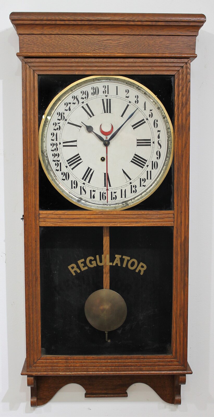 Antique Ingraham Trenton calendar Clock — Antique Clocks Price Guide