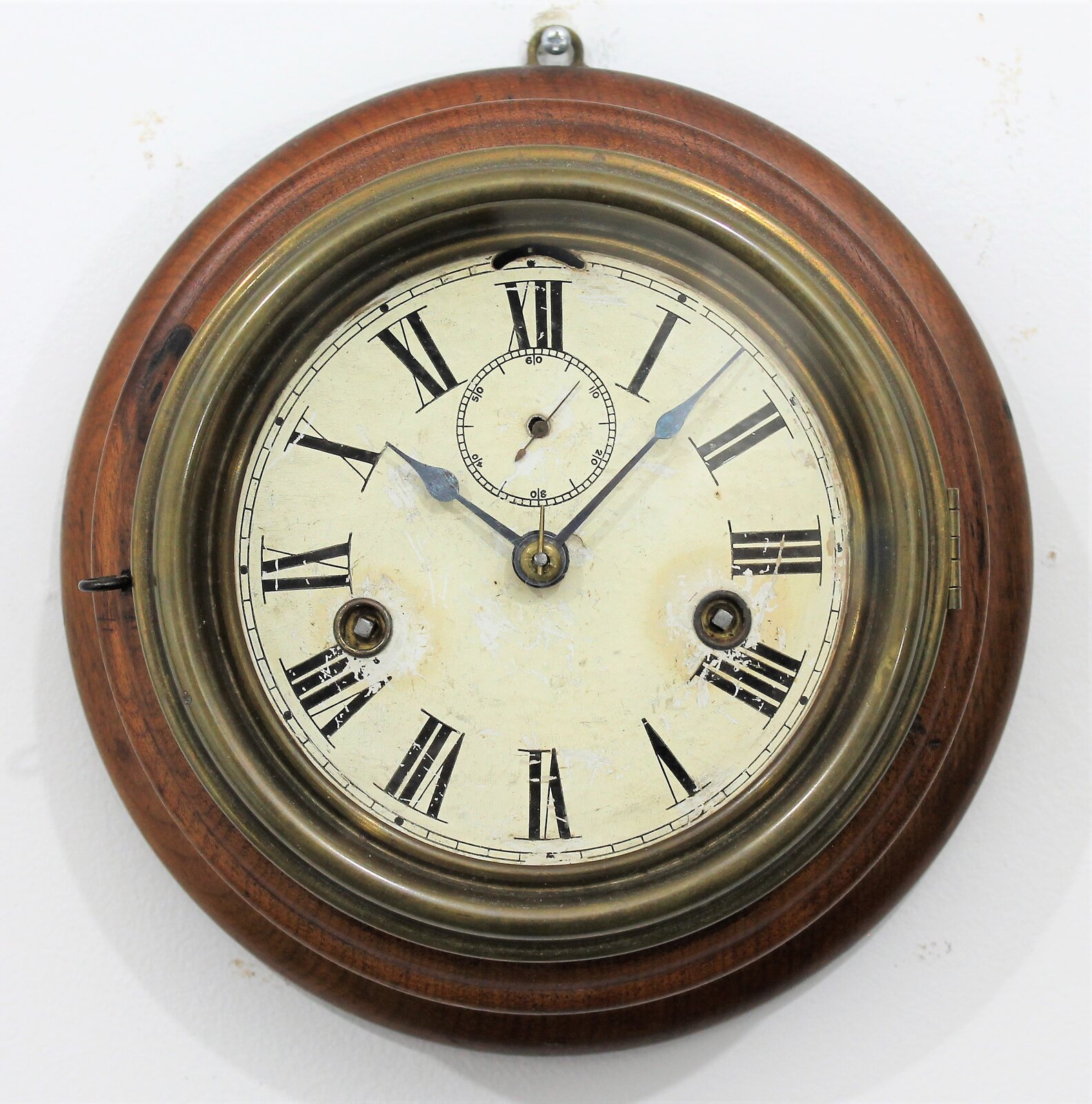 Antique Kroeber Round Lever 8 day Clock — Antique Clocks Price Guide