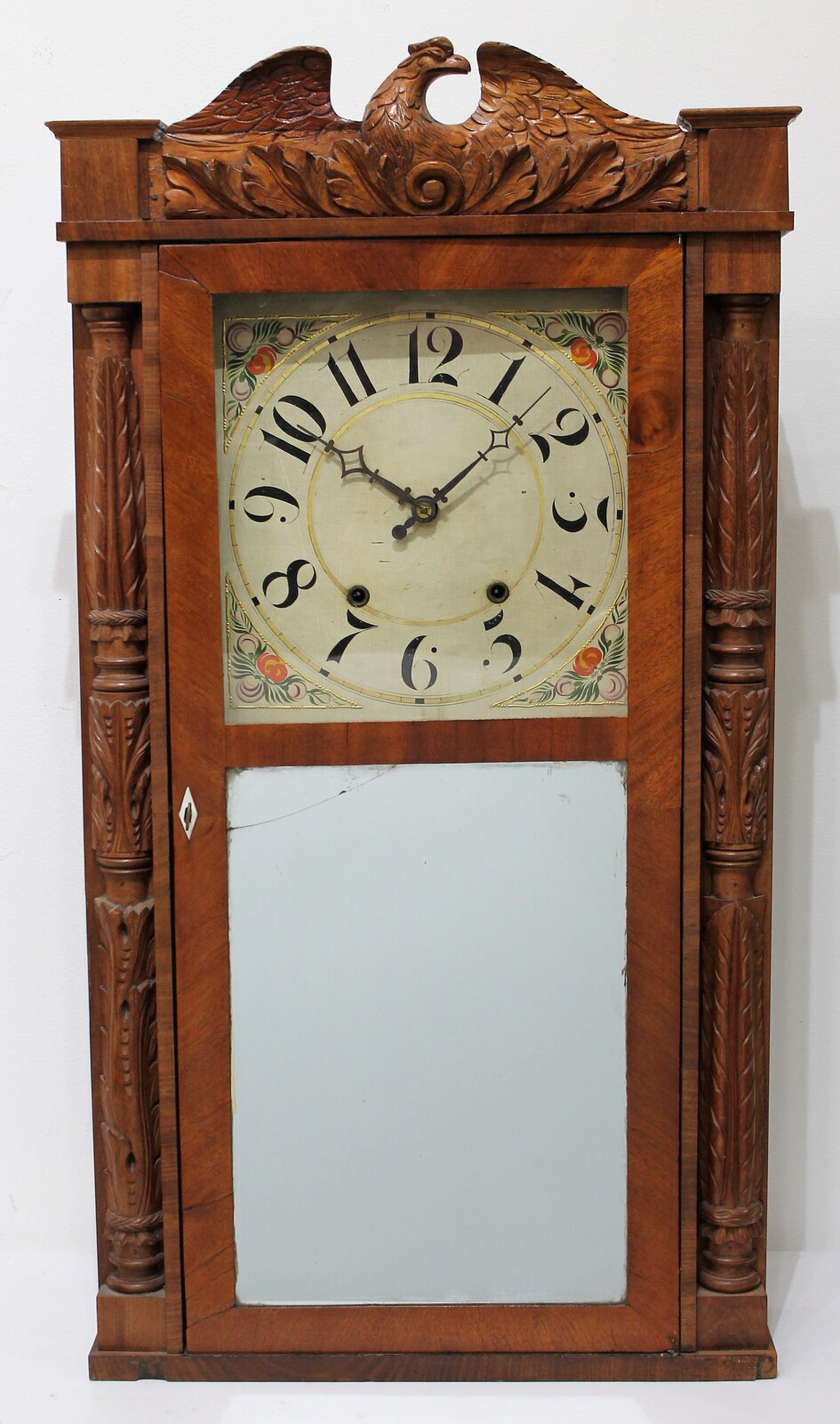 Antique Whiting C&S carved Clock — Antique Clocks Price Guide