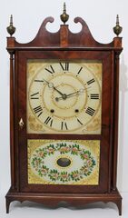 Antique Terry & Sons pillar & scroll Clock