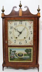 Antique Terry, Eli pillar & scroll Clock