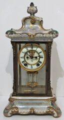 Antique Ansonia Crystal Regulator No. 3 Clock