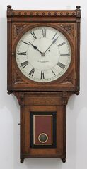 Antique Howard No. 75 oak dark stain Clock