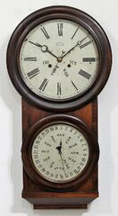 Antique Carter weight-driven calendar Clock