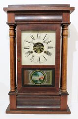 Antique Johnson four post C&C Clock