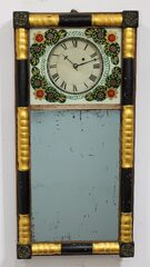 Antique unknown Connecticut mirror clock Clock