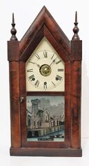 Antique Boardman steeple fusee alarm Clock