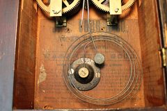 Antique Sperry scroll front Clock