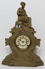 Antique US Clock Co Muller Figural No. 180 Clock
