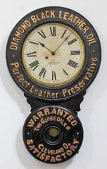Antique Baird Diamond Black advertiser Clock