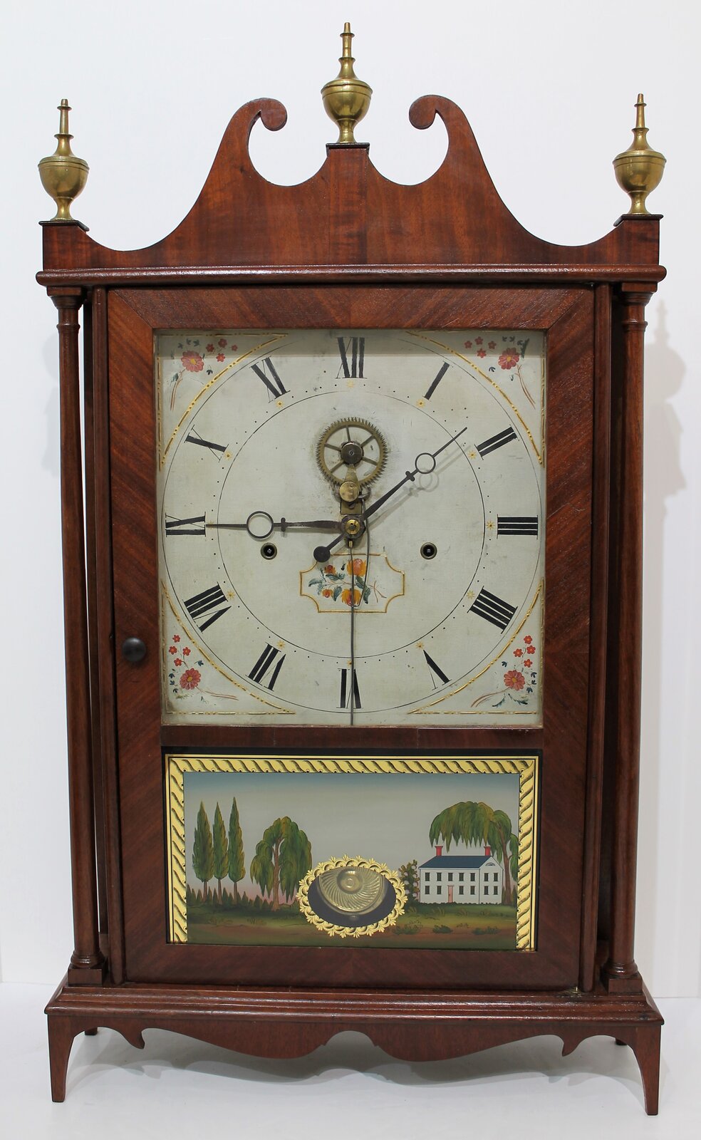 Eli Terry Model 3 pillar & scroll, ca. 1820. — Antique Clocks Price Guide