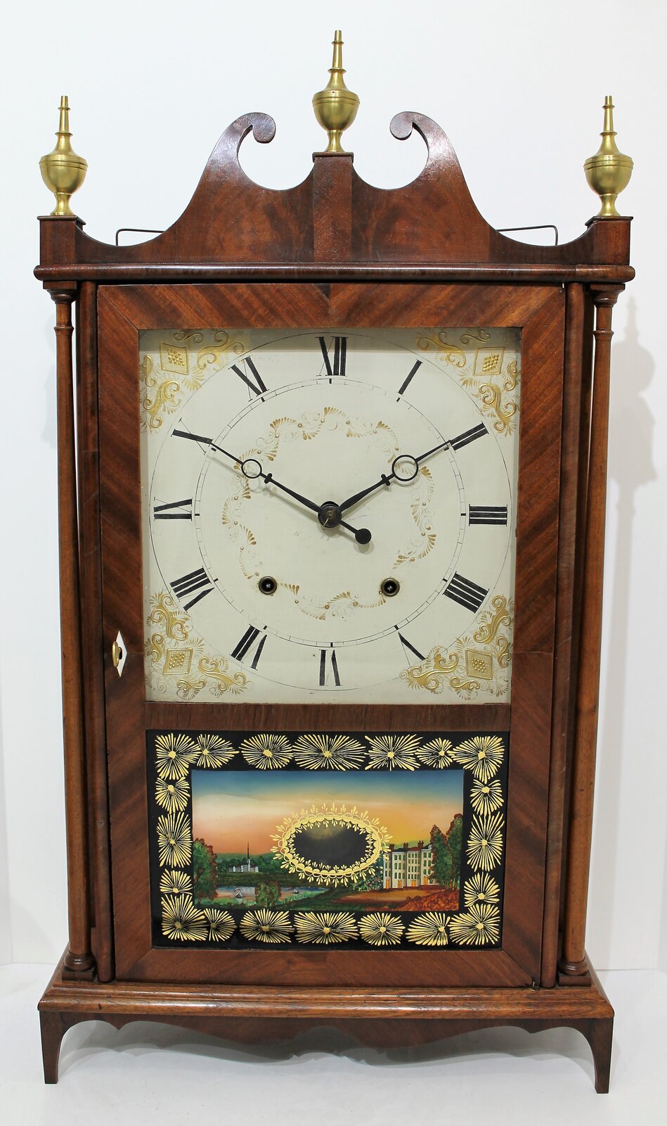Samuel Terry pillar & scroll, 1827-1828. — Antique Clocks Price Guide