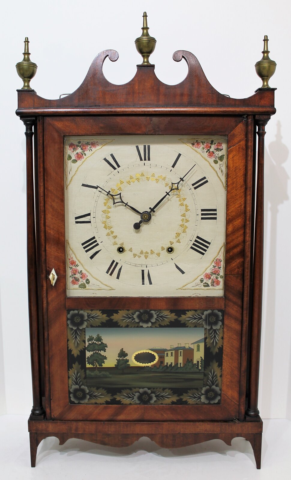 Mark Leavenworth & Son pillar & scroll, 1825-1829. — Antique Clocks Price Guide
