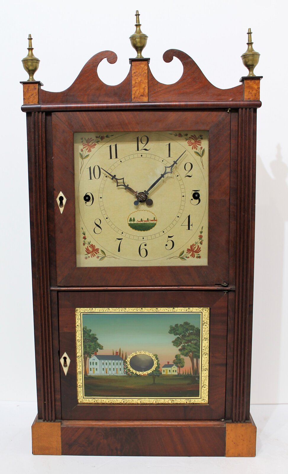 Norris North & Co. reeded miniature pillar & scroll, 1822-1824. — Antique Clocks Price Guide