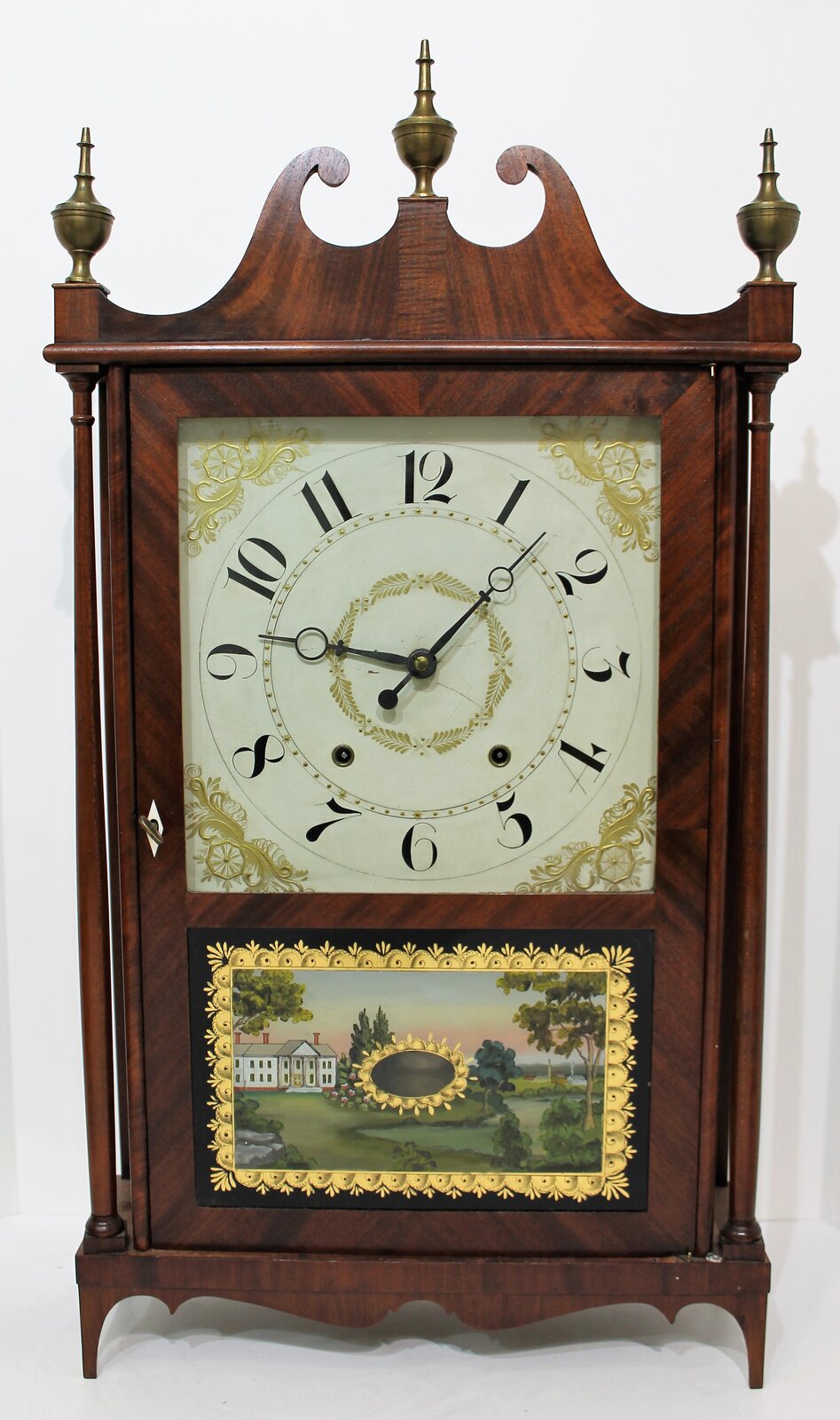 Samuel Terry for George Mitchell, pillar & scroll, 1828-1835. — Antique Clocks Price Guide