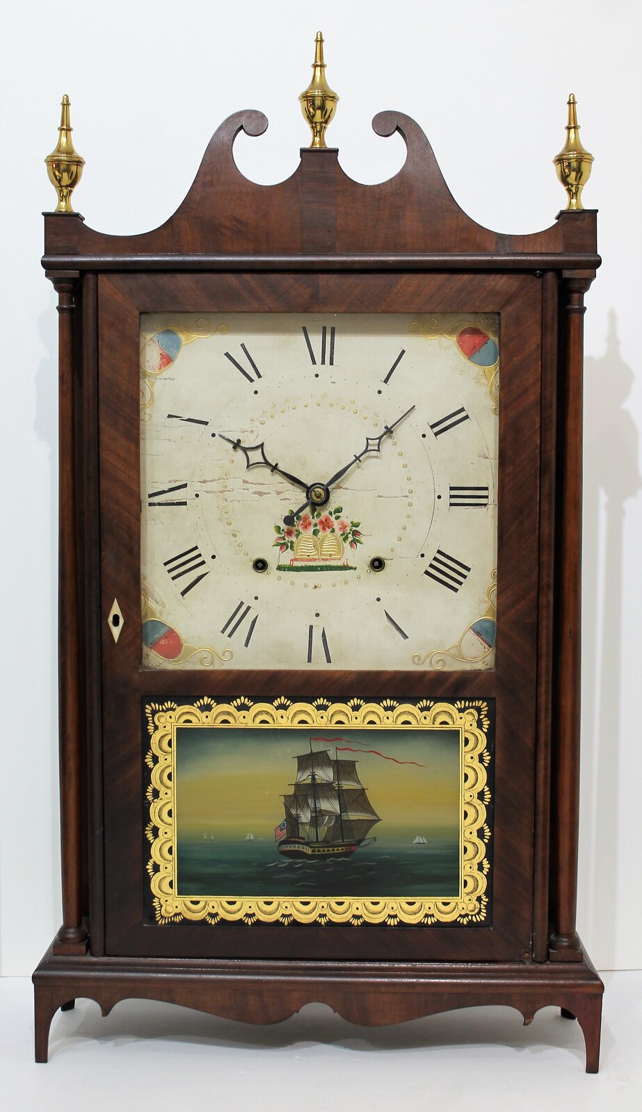 Seth Thomas pillar & scroll, ca. 1830. — Antique Clocks Price Guide