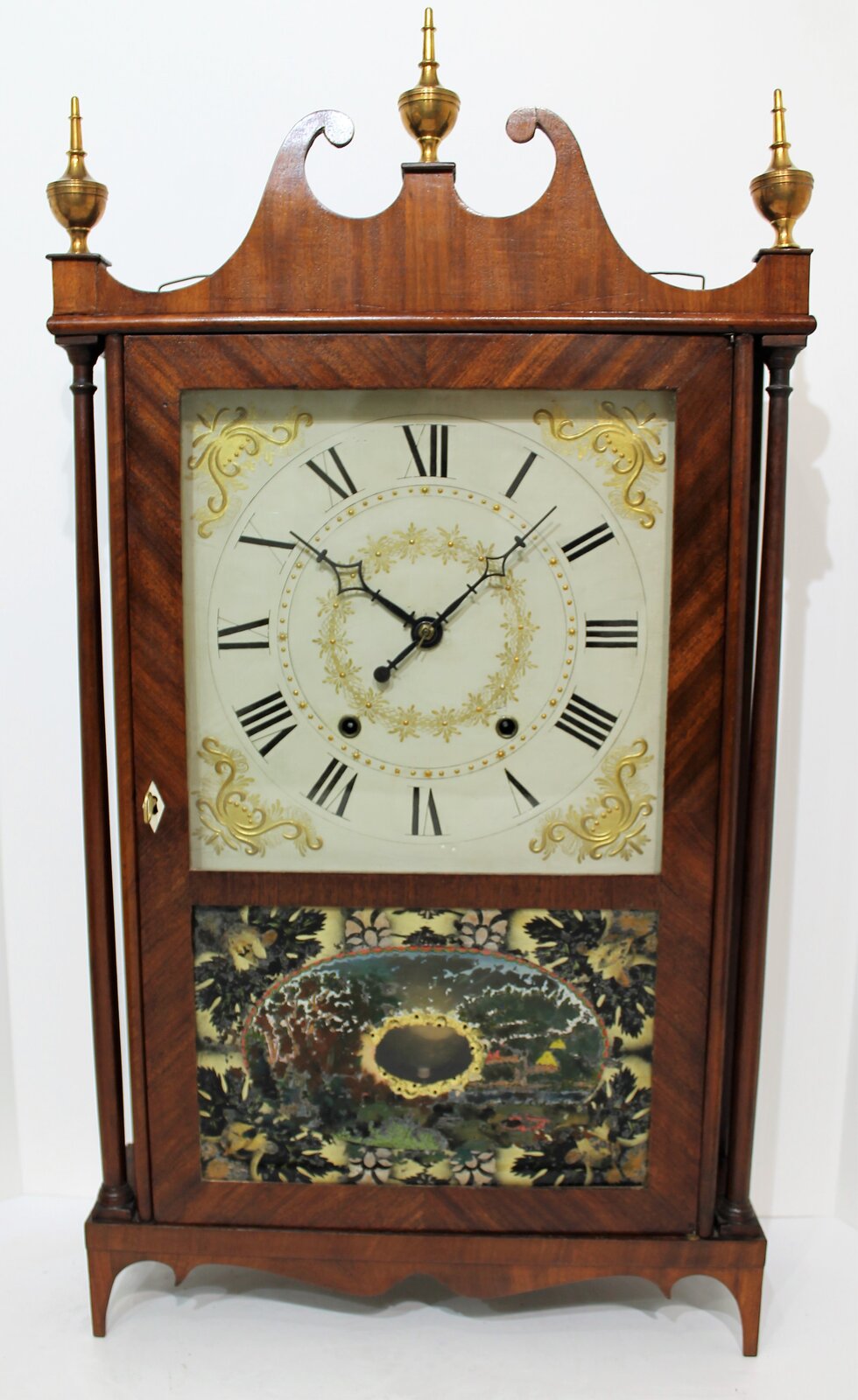 Chauncey Ives pillar & scroll, 1824-1830. — Antique Clocks Price Guide
