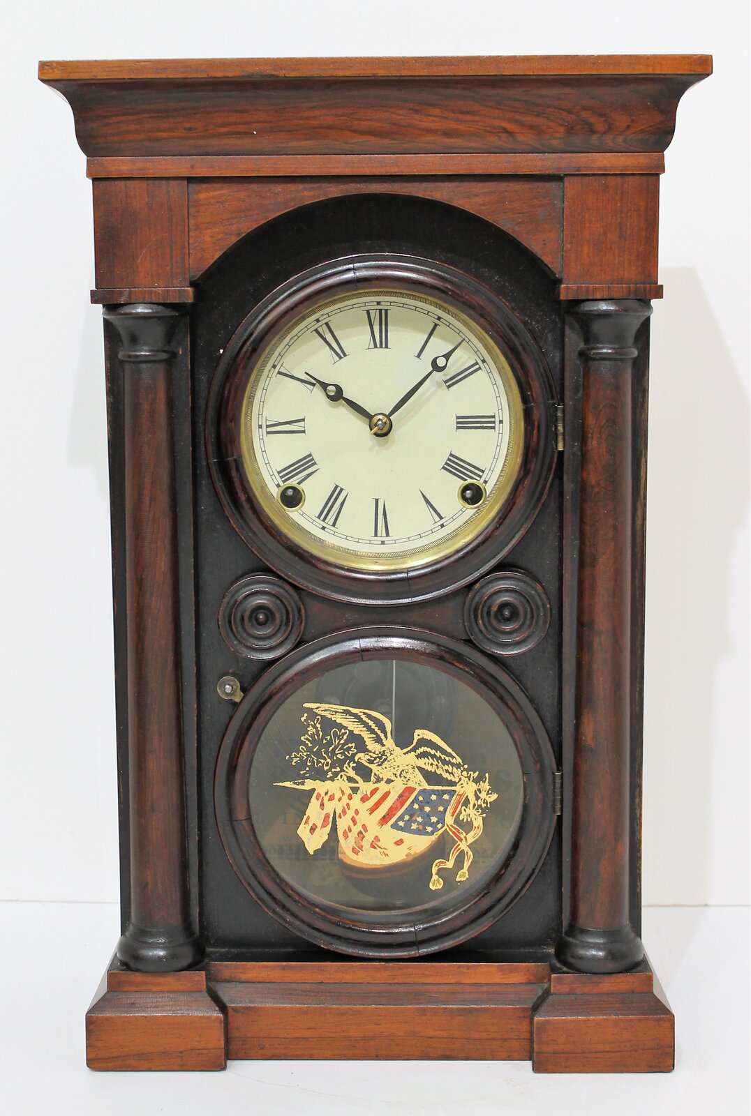 E. Ingraham Co. “Arch Column No. 1”, ca. 1865. — Antique Clocks Price Guide