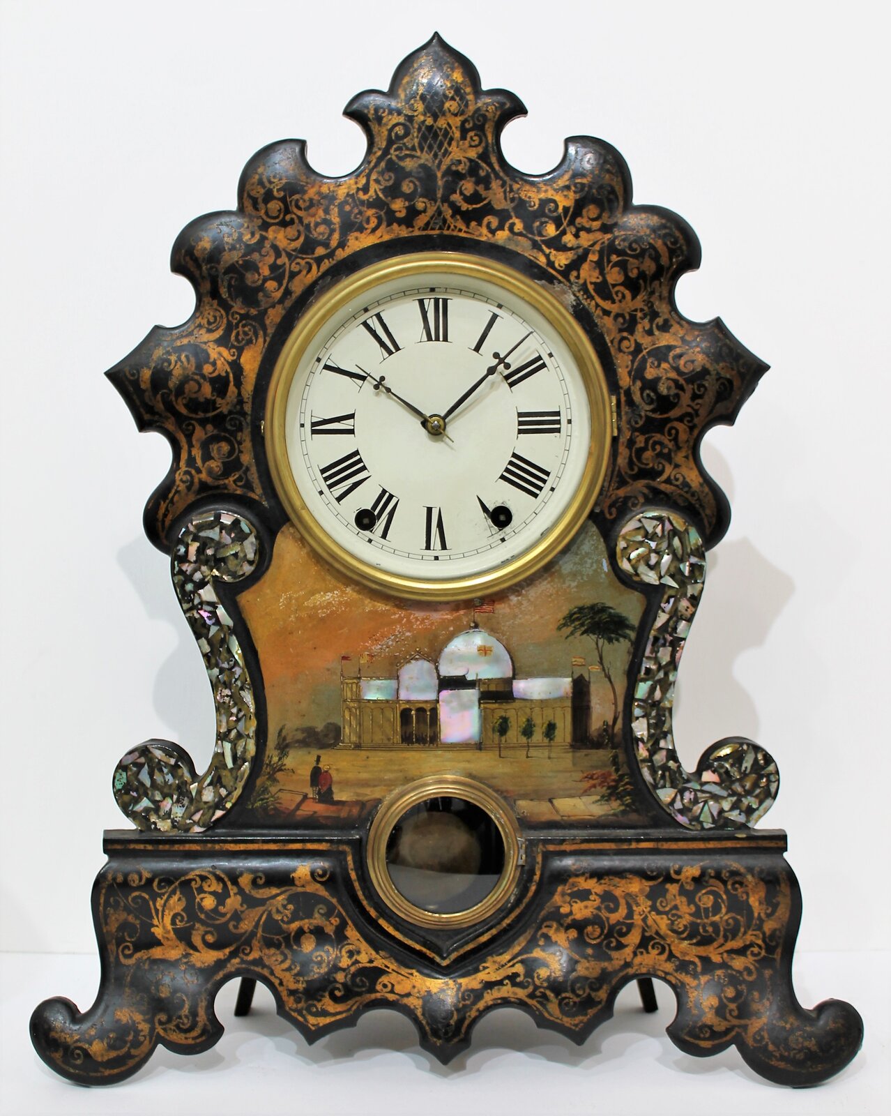 Unknown iron-front, ca. 1850. — Antique Clocks Price Guide