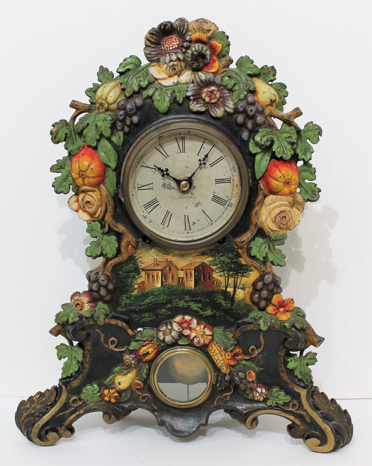 Bradley & Hubbard iron-front, ca.1858. — Antique Clocks Price Guide