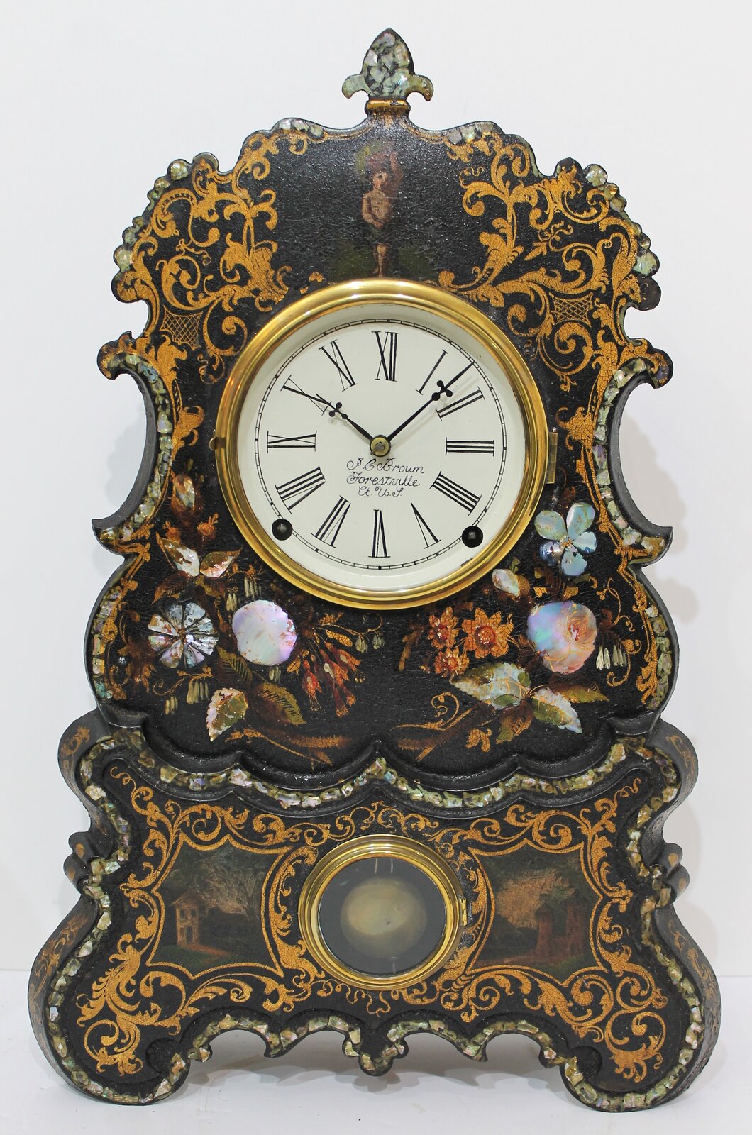 J.C. Brown iron-front, 1853-1856. — Antique Clocks Price Guide