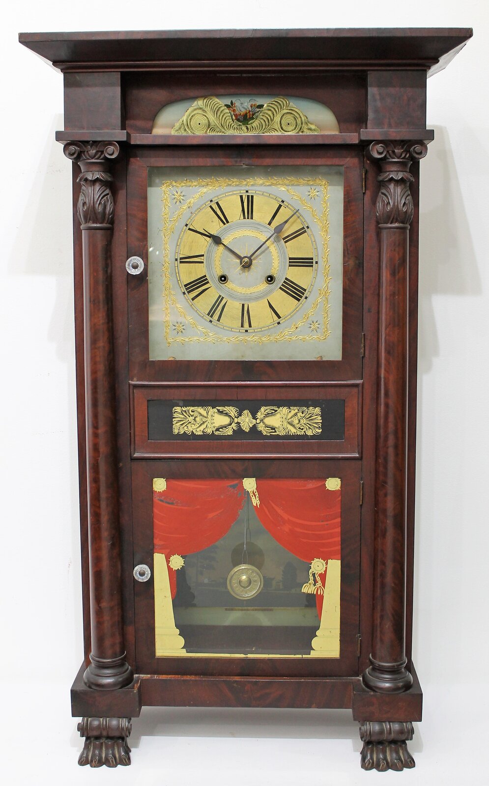 Marshall & Adams Empire shelf clock, 1834-1836. — Antique Clocks Price Guide