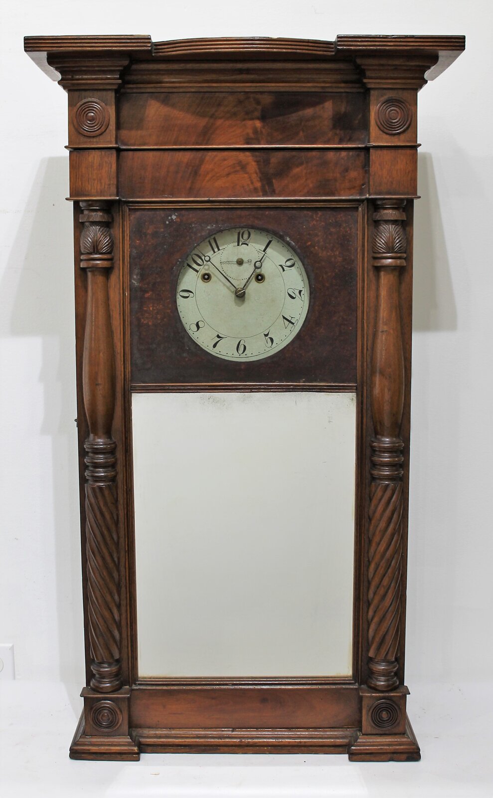 Asa Munger empire flat-top (ironing board) shelf clock, 1820-1831. — Antique Clocks Price Guide